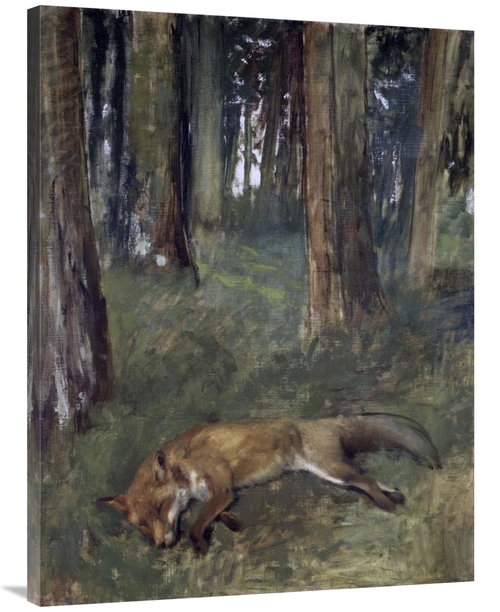 Global Gallery GCS-277320-40-142 40 in. Dead Fox Under the Trees Art P