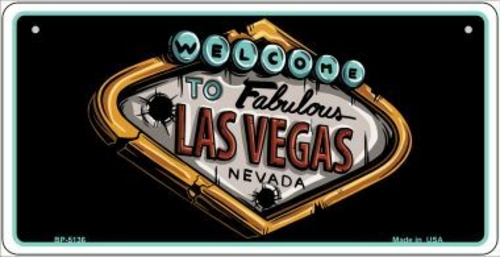 Smart Blonde BP-5136 3 x 6 in. Welcome to Las Vegas Novelty Metal Bicy