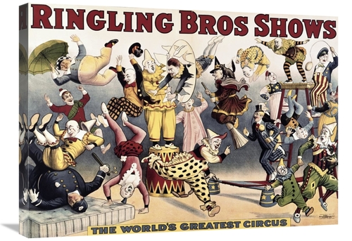 Global Gallery GCS-281076-30-142 30 in. Ringling Bros. Shows Art Print