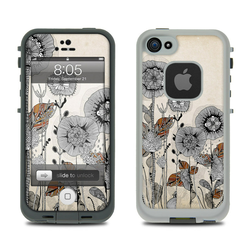 DecalGirl LCI5-FFLOWER Lifeproof iPhone 5 Case Skin - Four Flowers