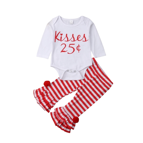 Baby XMAS Clothes Sets Toddler Babies Girls Long