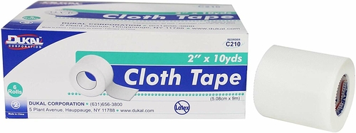 Dukal Cloth Tapes. Case of 72 Medical Tapes 2" x 10 yds. Non-sterile