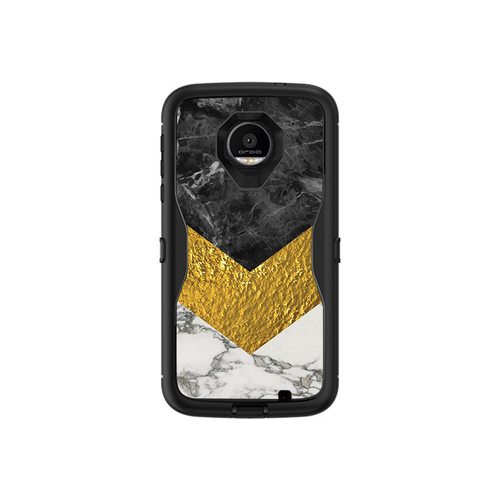MightySkins MOZDED-Modern Marble Skin for Otterbox Moto Z Force Droid 