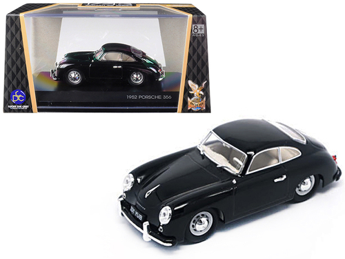 1952 Porsche 356 Coupe Black 1/43 Diecast Model Car by Road Signature