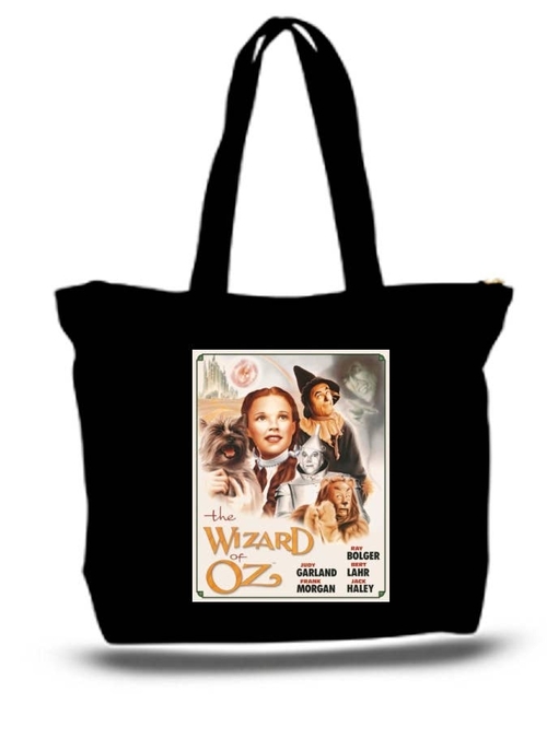 Wizard Of Oz Large Tote New Zipper Bag