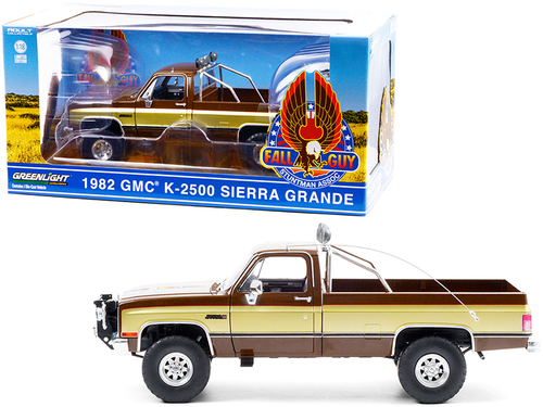 1982 GMC K-2500 Sierra Grande Pickup Truck Brown with Gold Sides \Fall