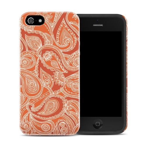 DecalGirl AIPSEHC-PAISORN Apple iPhone SE Hybrid Case - Paisley In Ora