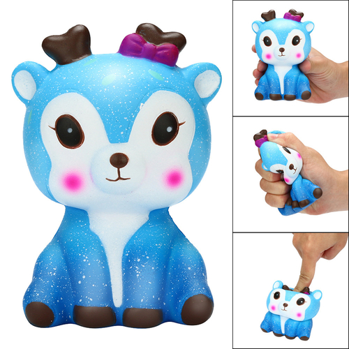 Kawaii Cartoon Galaxy Deer Squishy Slow Rising
