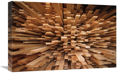 Global Gallery GCS-395571-1624-142 16 x 24 in. Milled Wood Planks in A