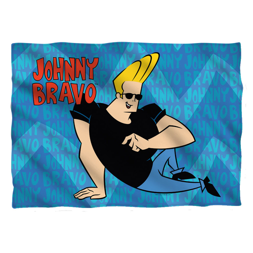 Trevco CN411-PLO1-20x28 20 x 28 in. Johnny Bravo & Logo Repeat 100 Per