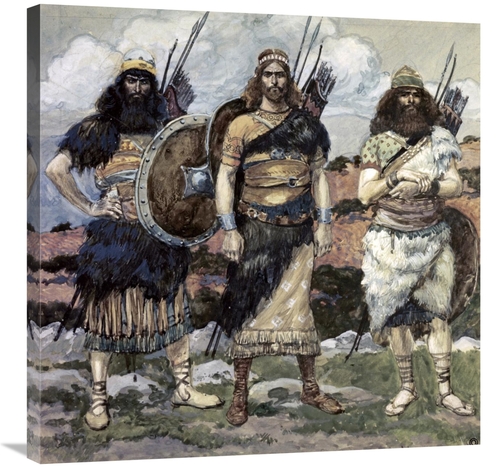 Global Gallery GCS-280536-30-142 30 in. Three of Davids Captains Art P