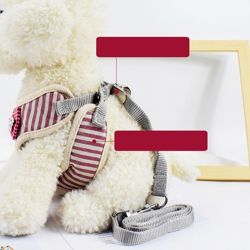 1 pc Pet Puppy Harness Lead Cat Collar Clothes