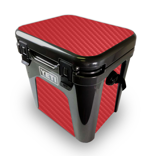 MightySkins CF-YEROAD24-Solid Red Carbon Fiber Skin for Yeti Roadie 24