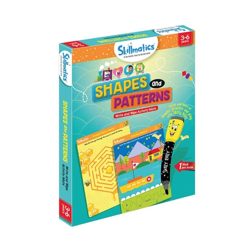 Skillmatics Shapes And Patterns - Kids Foundational Skills - Write &