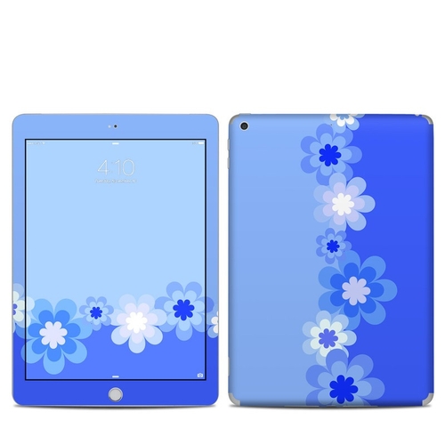 DecalGirl IPD6-RETROFLOWER-BLU Apple iPad 6th Gen Skin - Retro Blue Fl