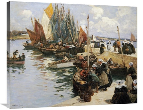 Global Gallery GCS-266741-36-142 36 in. Unloading the Catch Art Print 