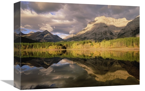 Global Gallery GCS-396980-1216-142 12 x 16 in. Fortress Mountain & Mt 