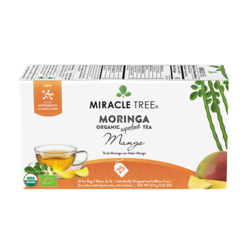 Miracle Tree's Organic Moringa Tea, Mango