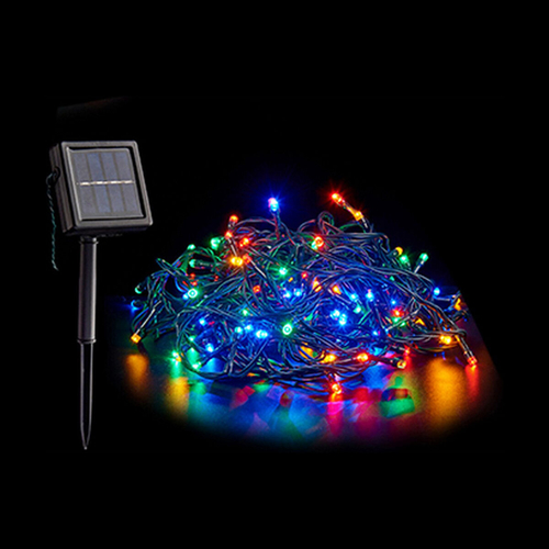 Wreath of LED Lights Solar Multicolour