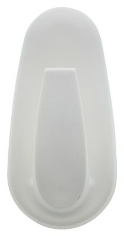 Hillman Fasteners 230046 20 lbs Double Plastic Oval Hook - White, 