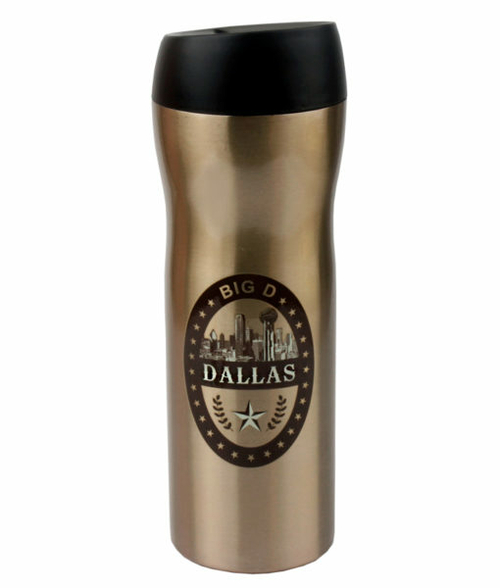 Americaware TVDAL1BR 18 oz Dallas Vacuum Tumbler - Brown