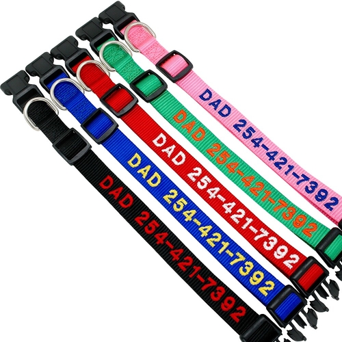 Custom Dog Collar Personalized Embroidery Cat