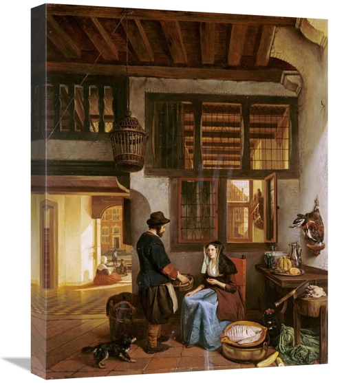 Global Gallery GCS-268140-22-142 22 in. A Dutch Interior Art Print - H