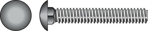 Hillman 812581 0.37 x 3 in. Hot Dip Galvanized Carriage Bolts  50 per 