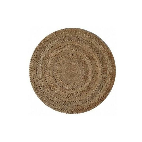 Anna Crochet Natural Circle Rug