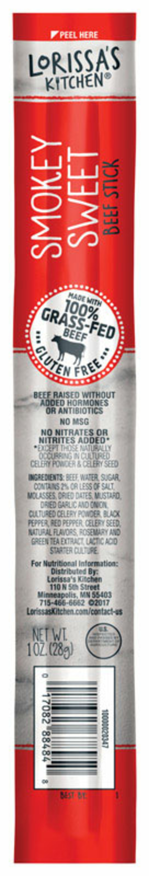 Jacks Links 9005428 Larissas Kitchen Smokey Sweet Beef Stick, 1 oz