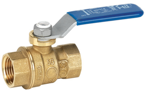 116-2-14-14 Brass Thread Ball Valve - 0.25 in.