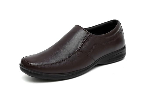 Men's Durable Genuine Leather Office Slip On Moccasin Formal Shoes
