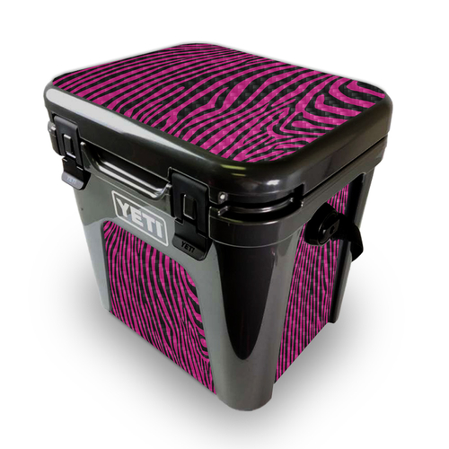 MightySkins CF-YEROAD24-Pink Zebra Carbon Fiber Skin for Yeti Roadie 2