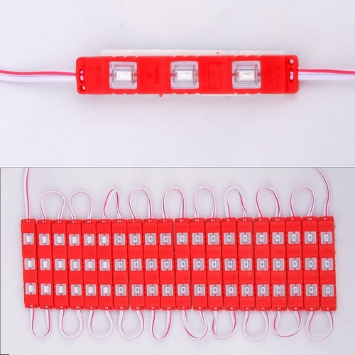  3 LED Strips 12V Waterproof 5630/5730 LED SMD Injection Module Red -