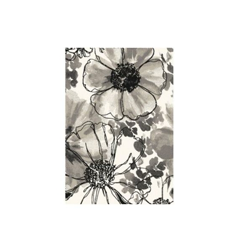 Floral Grey Infinity Rug