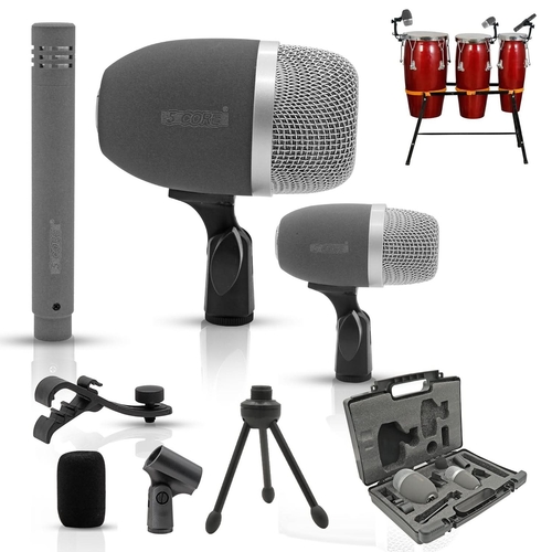 5Core Conga Mic Snare Tom Microphone Drum Kit Condenser XLR Instrument