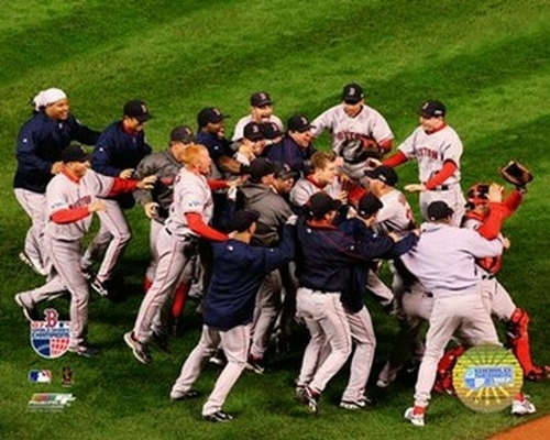 Photofile PFSAAIX21601 Red Sox - 07 Win World Series Celebration Game 