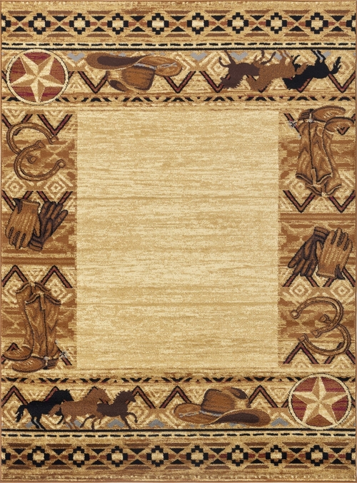 Tribes GC_YLS4011 Beige 7 ft. 10 in. x 10 ft. 3 in. Southwest Area Rug