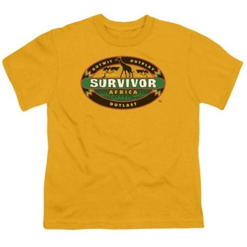 Trevco Survivor-Africa - Short Sleeve Youth 18-1 Tee - Coffee, Sma
