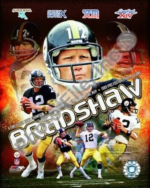 Photofile PFSAAKE09001 Terry Bradshaw Portrait Plus Sports Photo - 8 x
