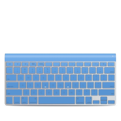 DecalGirl AKBT-SS-BLU Apple Wireless Keyboard Skin - Solid State Blue
