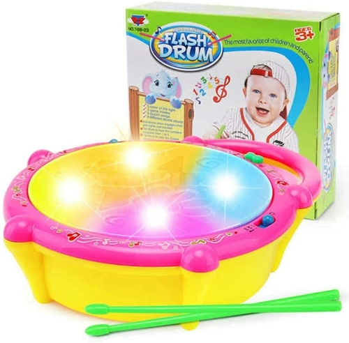 3D Flash Drums Musical Toys for Kids with Lights & Musical, Good