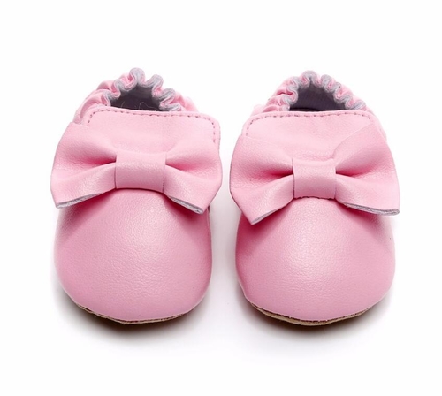 Fashion New Baby Moccasins Cute bow PU Leather