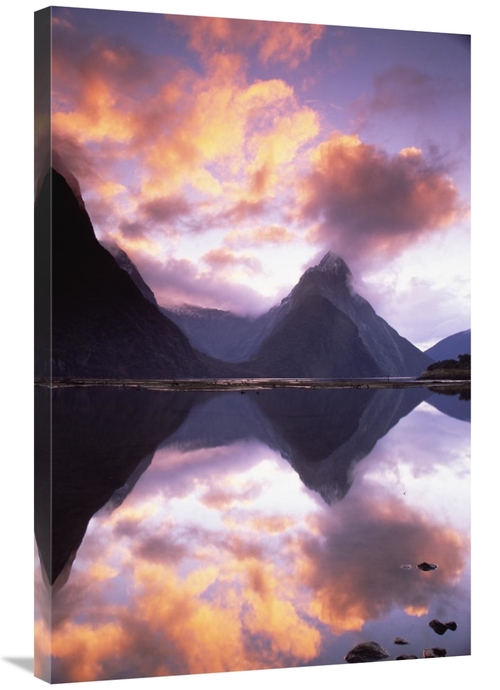 Global Gallery GCS-397779-2436-142 24 x 36 in. Mitre Peak At Sunset