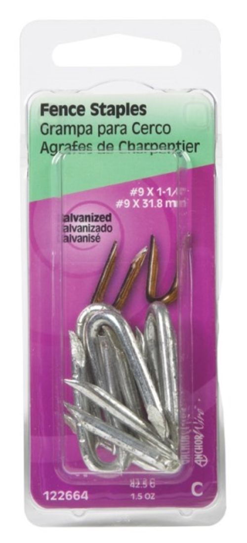 Hillman 122664 CD 1.5 Blued Fence Staples  1.25 in. - pack of 6