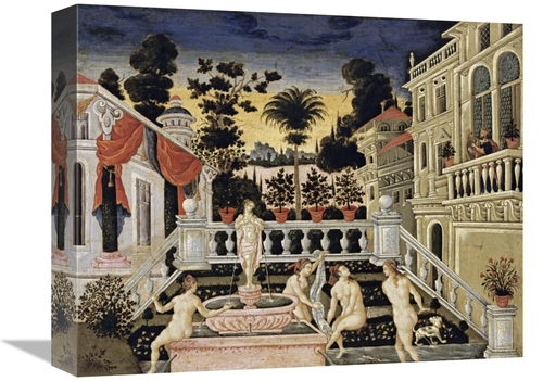 Global Gallery GCS-279494-16-142 16 in. David Watching Bathsheba Bathe