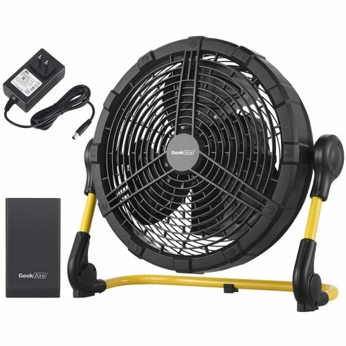 12" Rechargeable Outdoor High Velocity Fan with detachable power bank