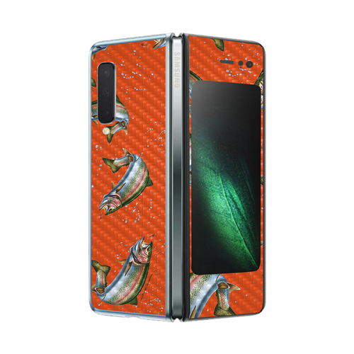 MightySkins CF-SAGFO-Trout Collage Carbon Fiber Skin for Samsung Galax