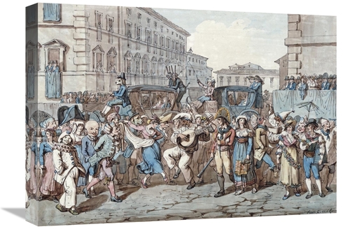 Global Gallery GCS-268385-22-142 22 in. Carnevale a Roma Art Print - B