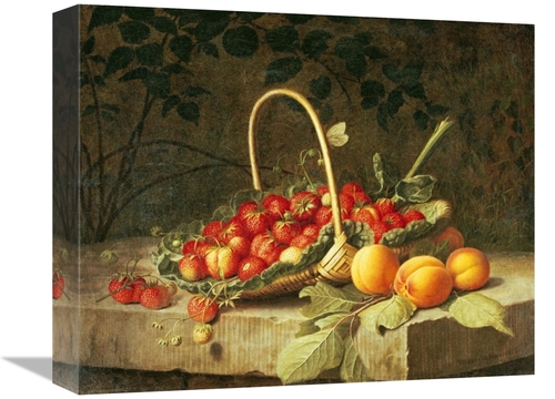 Global Gallery GCS-266484-16-142 16 in. A Basket of Strawberries Art P